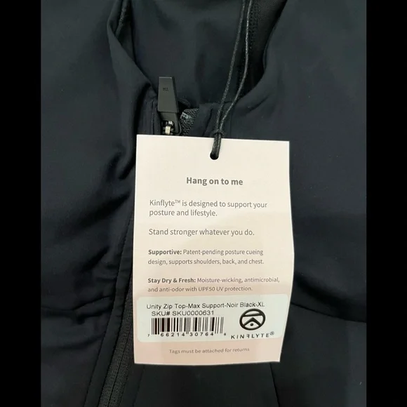 KINFLYTE Unity Zip Top Max Support! Currently SOLD OUT online! Sells for $150 - Picture 9 of 14
